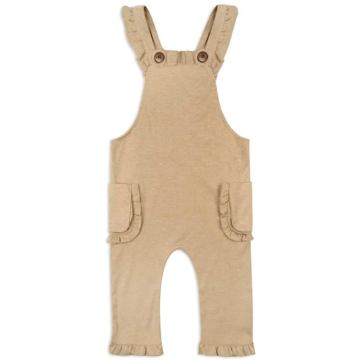 Organic Ruffle Overalls