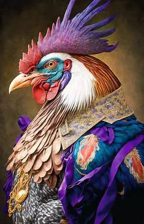 Jigsaw Puzzle Rooster General - 200 Pieces