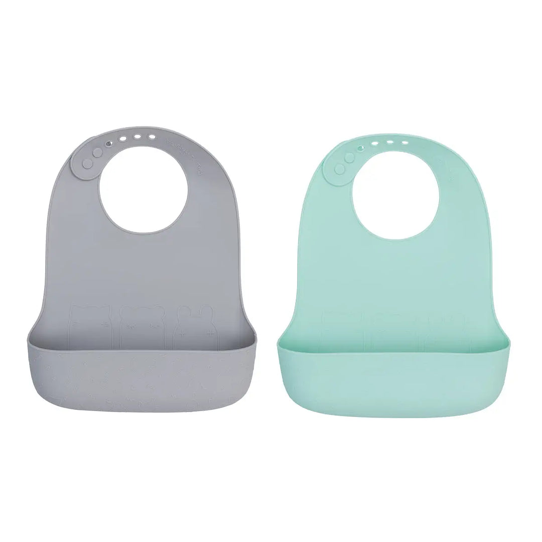 Silicone Pocket Bib 2-pack