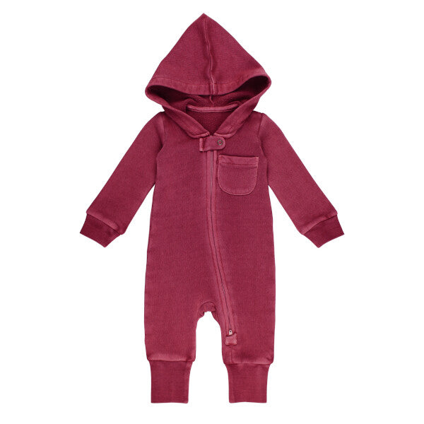 Hooded Romper Organic Cozy