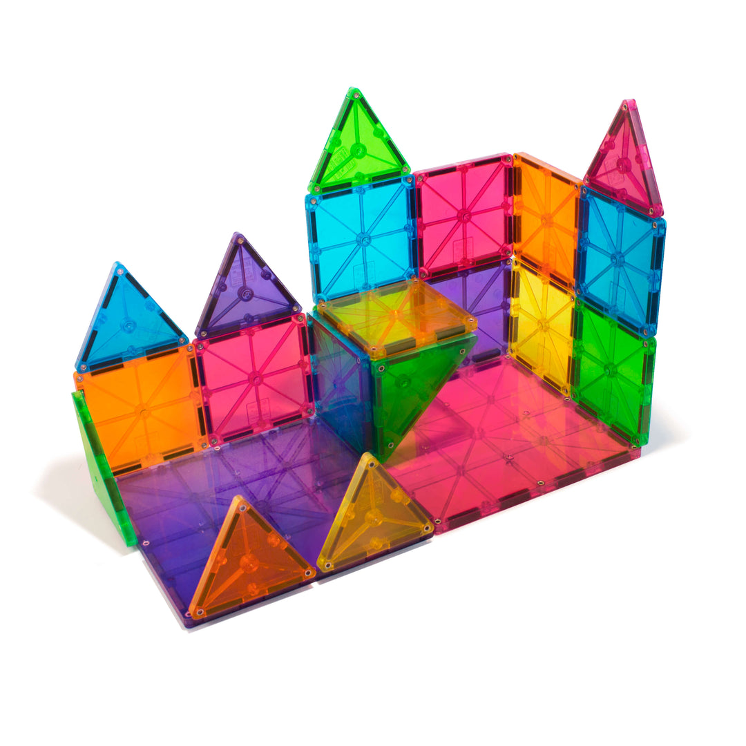 Magna-Tiles Clear Colors Magnetic Building Sets