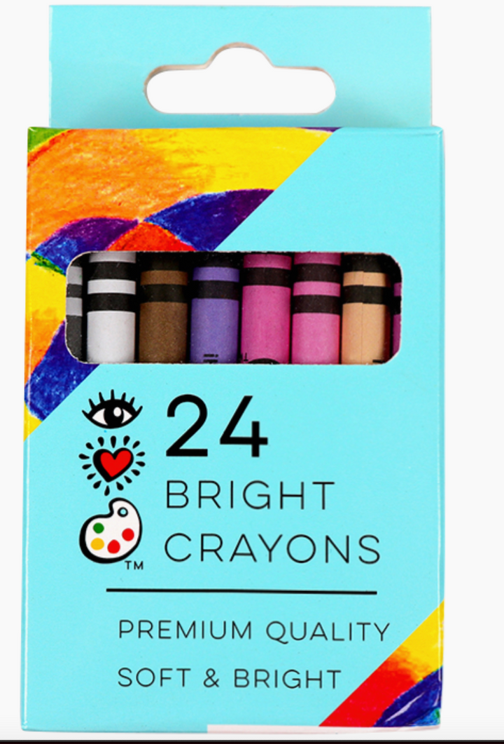 24 Bright Crayons