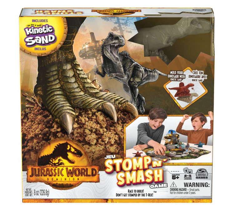 Jurassic World Dominion Kinetic Sand Stomp N Smash Game