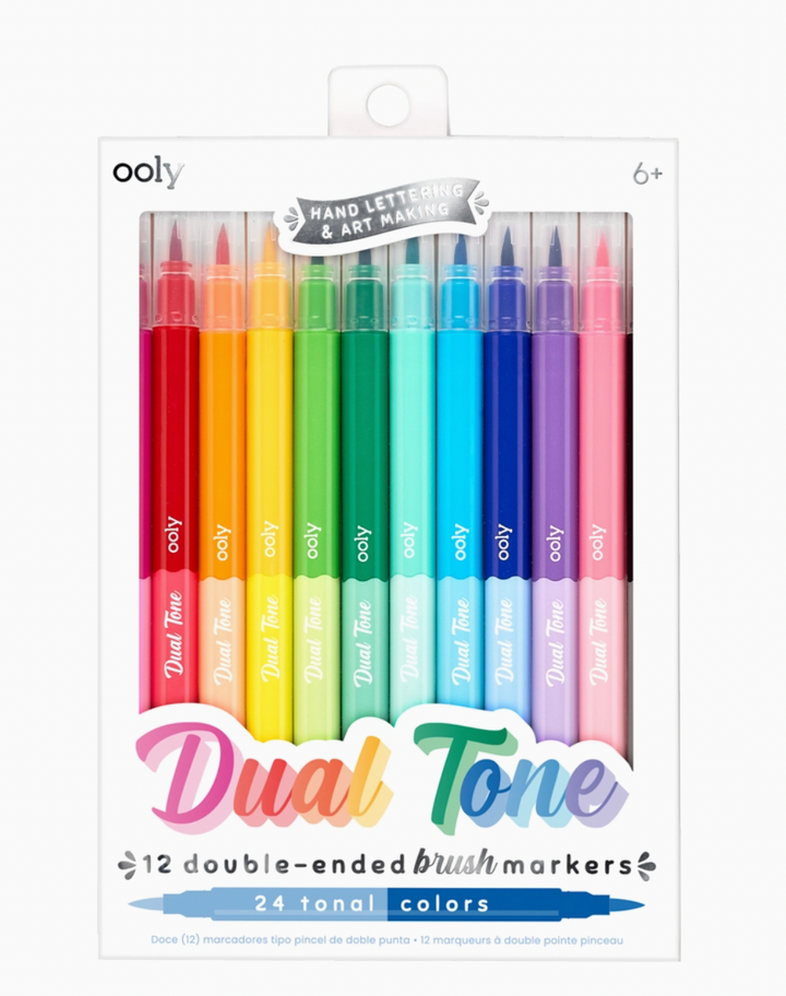 Dual Tone Double Ended Brush Markers