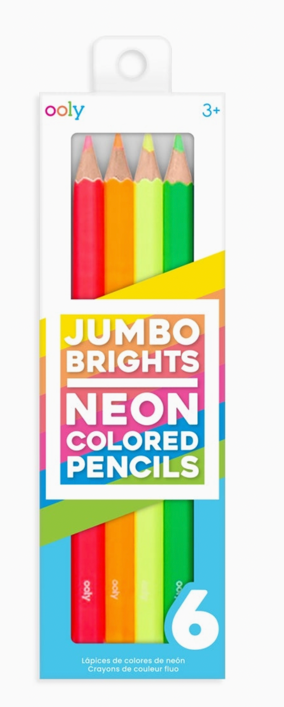 Jumbo Brights Neon Colored Pencils