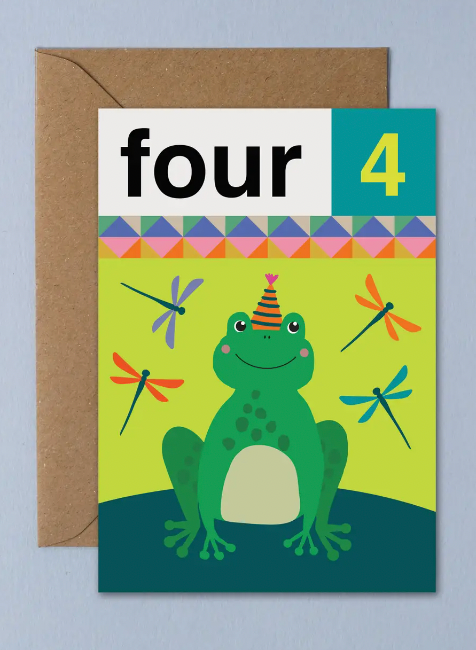 Children's Number Birthday Card