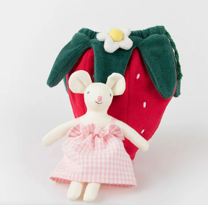 Strawberry Mouse Mini Doll