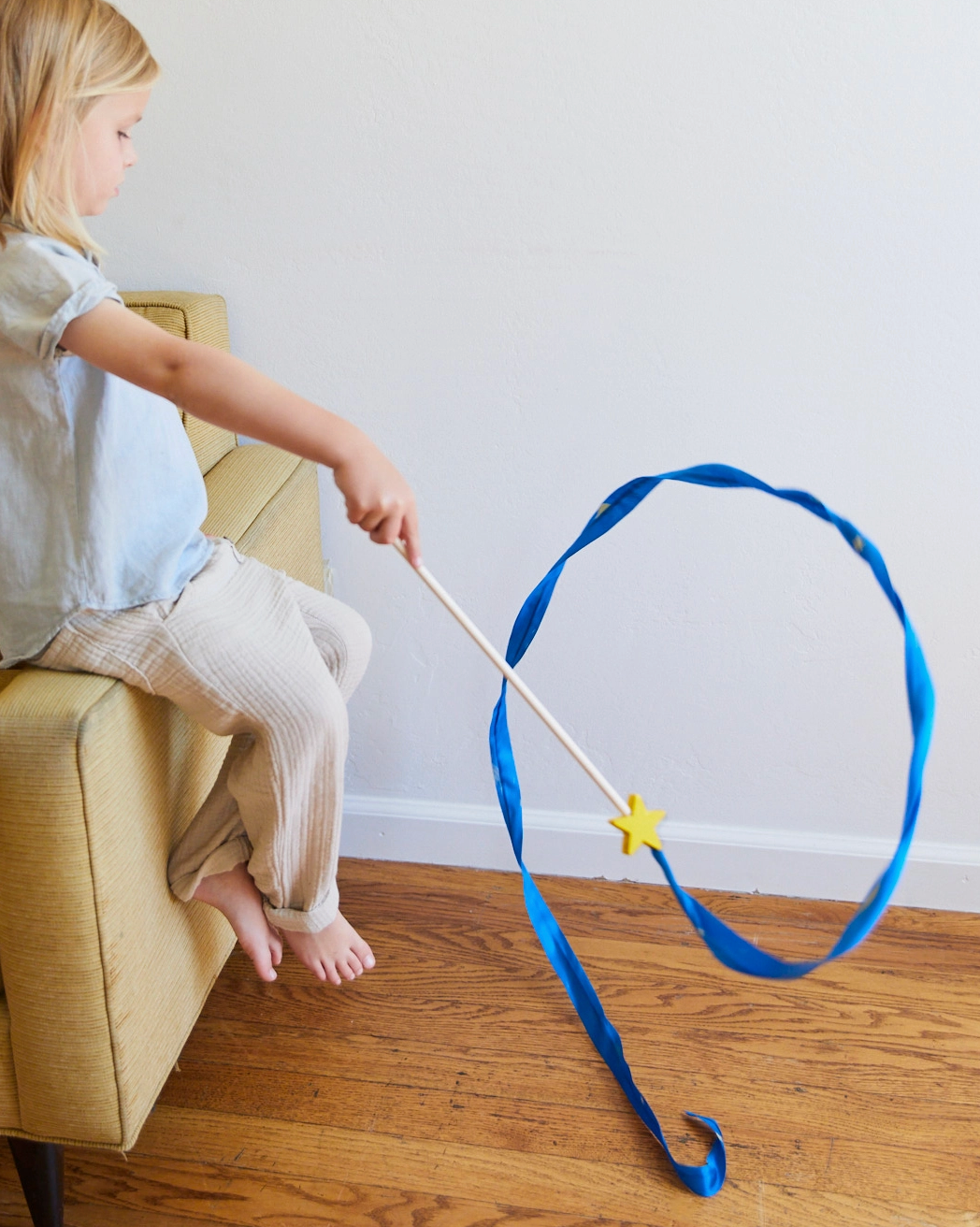 Silk Streamer with Wood Wand