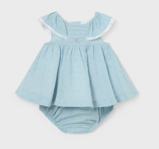 Blue Button Dress 1805