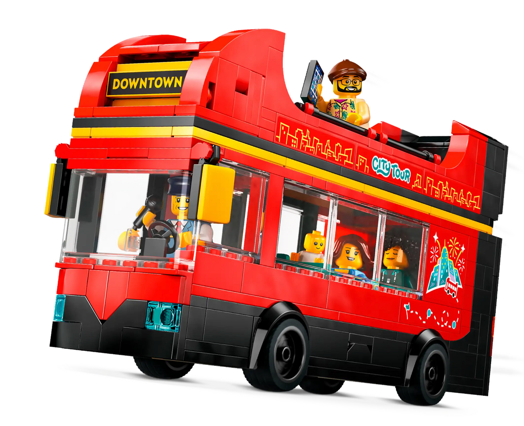 Red Double-Decker Sightseeing Bus