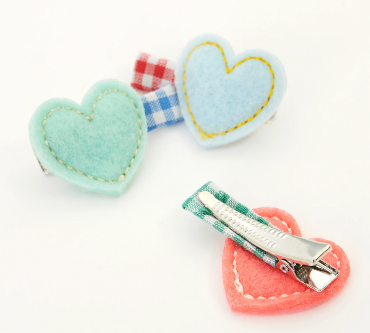 Felt Heart Hair Clip-Single