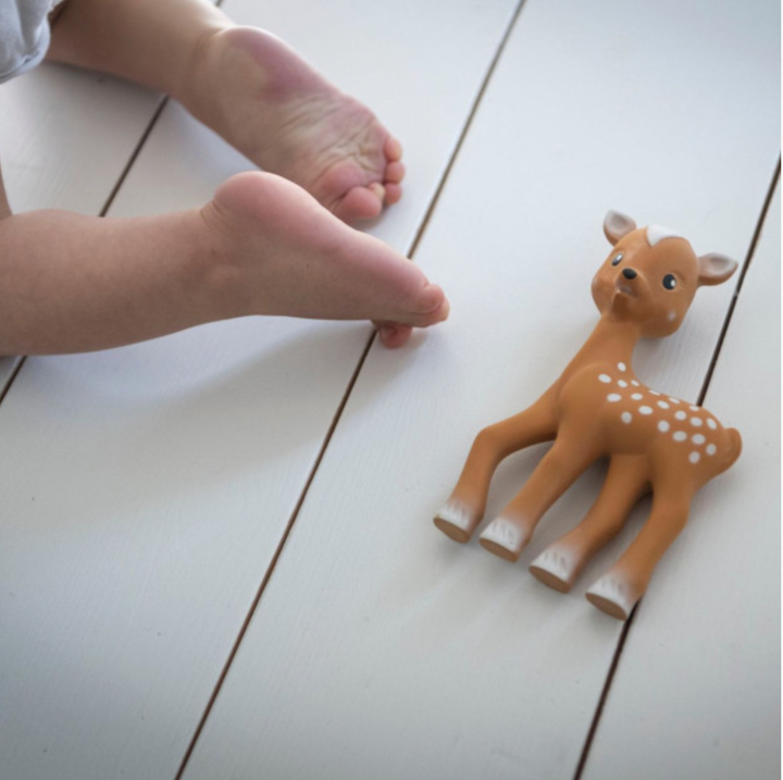 Fanfan le faon - Natural Rubber Teether Toy