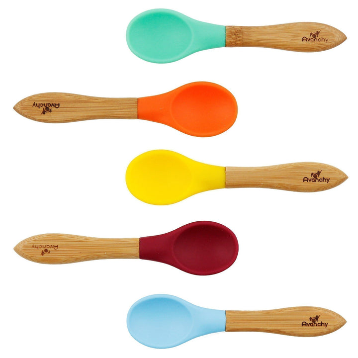 Bamboo Baby Training Utensils - Single Fork or Spoon