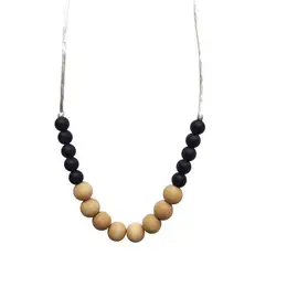 Organic Beechwood and Silicone Teething Necklace